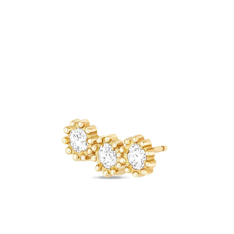 商品Dior|【预售3-7天】DIOR/迪奥  MIMIROSE 18K黄金和钻石耳环 JMRO95004_0000,价格¥11753,第6张图片详细描述