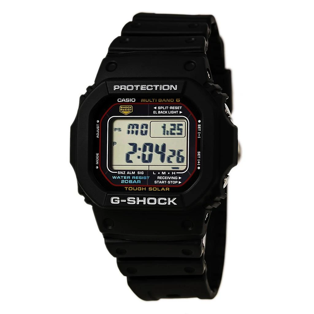 商品Casio|Casio GWM5610-1 Men's G-Shock Black Resin Multi-Band Atomic Digital Alarm Watch,价格¥585,第1张图片