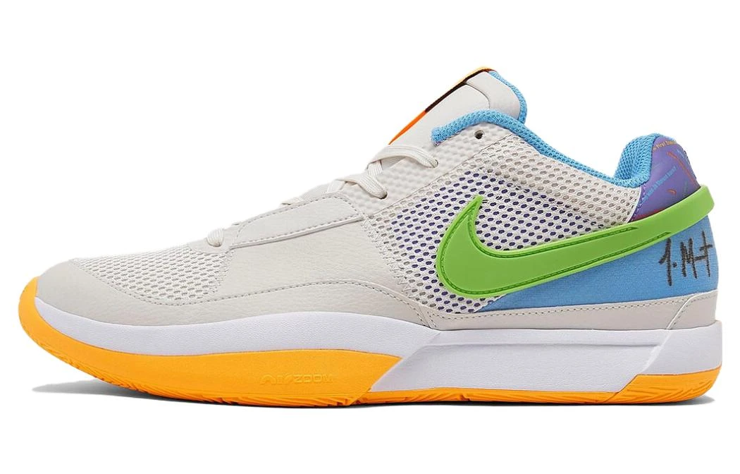 商品[国内直发] NIKE|Ja 1 \"Trivia\" 莫兰特1代 时尚百搭 减震防滑耐磨 低帮 实战篮球鞋 男款 灰蓝橙,价格¥995,第1张图片