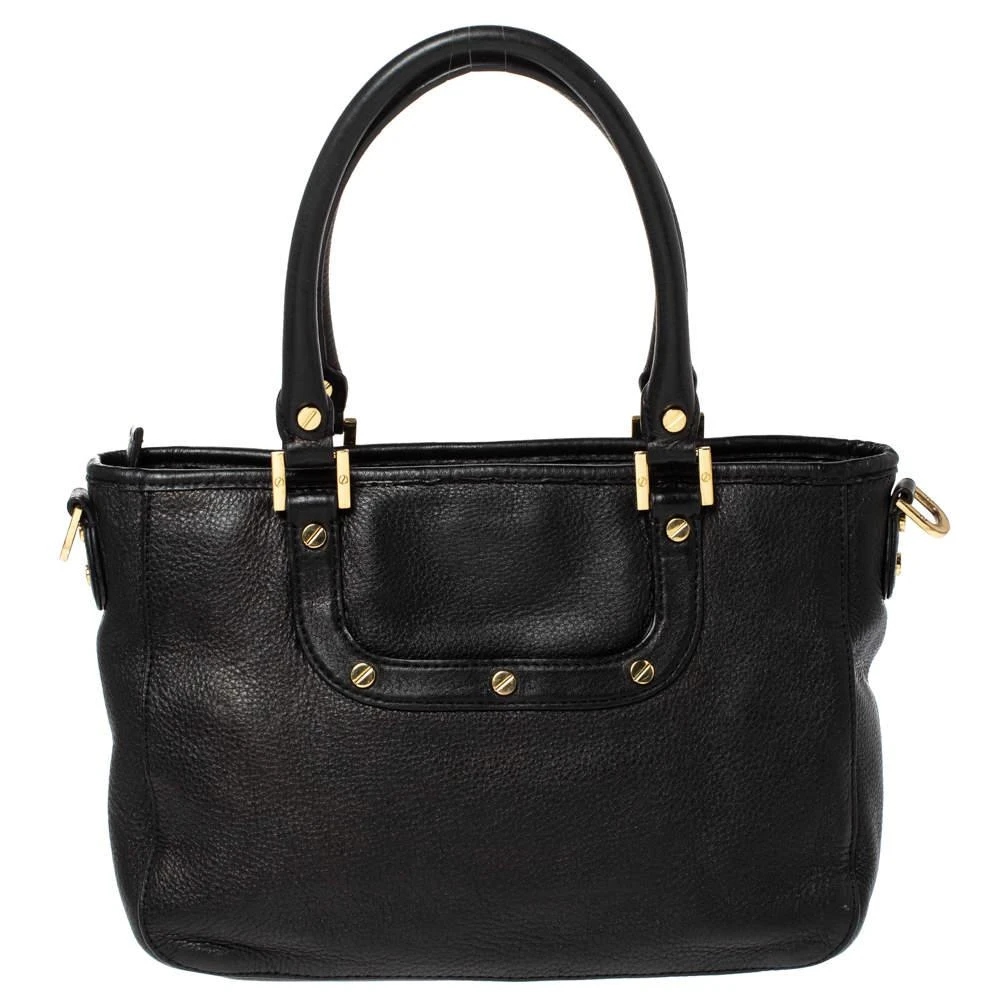 商品[二手商品] Tory Burch|Tory Burch Black Leather Mini Amanda Tote,价格¥2096,第4张图片详细描述