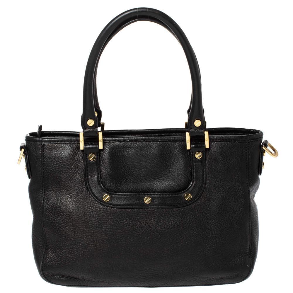 商品[二手商品] Tory Burch|Tory Burch Black Leather Mini Amanda Tote,价格¥1955,第6张图片详细描述