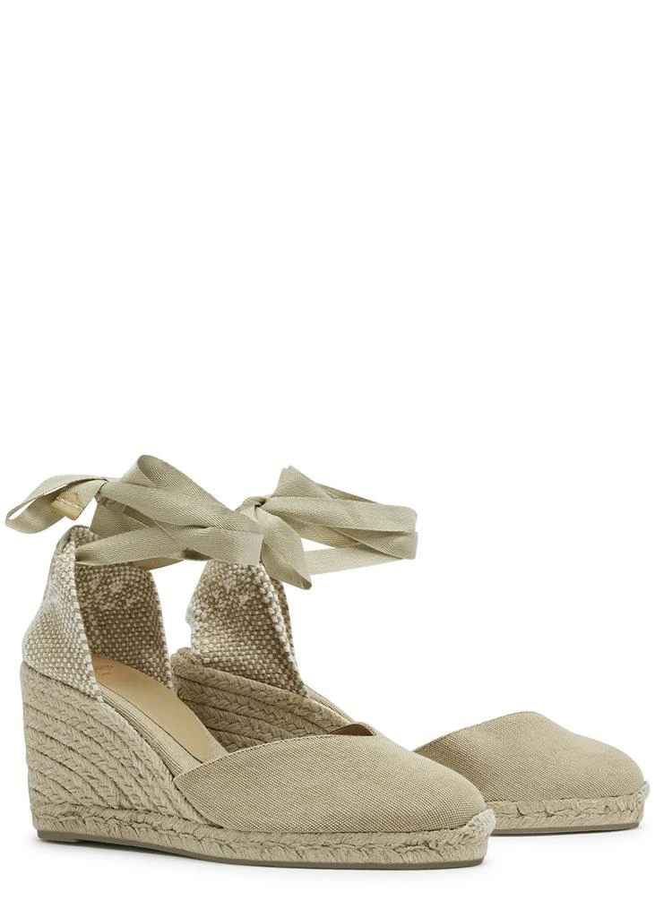 商品CASTAÑER|Chiara 80 canvas wedge espadrilles,价格¥1031,第2张图片详细描述