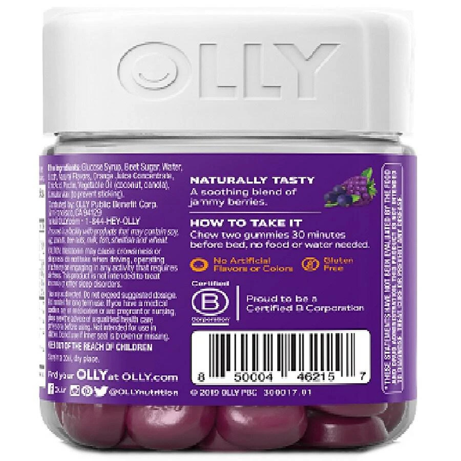 商品OLLY| OLLY褪黑色素软糖安瓶助眠36粒免疫修复睡眠维生素接骨木莓,价格¥109,第2张图片详细描述