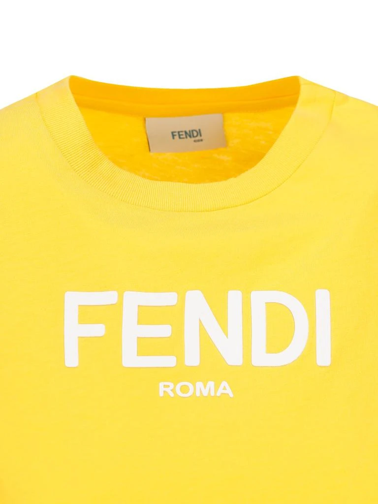 商品Fendi|Fendi Kids Logo Printed Crewneck T-Shirt,价格¥816,第3张图片详细描述