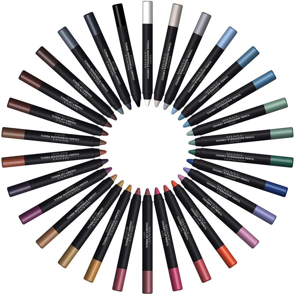 商品SHANY|Chunky Makeup Pencils For Eyes and Lips W Vitamin E & Aloe Vera - 30 Colors,价格¥298,第2张图片详细描述