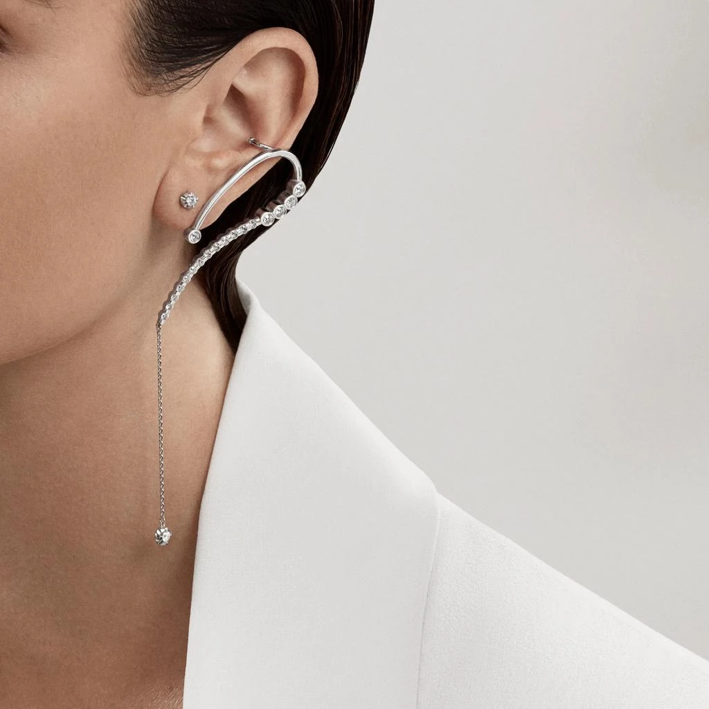 商品AME|Âme Q 18K White Gold, Lab-Grown Diamond 1.40ct. tw. Bold Ear Cuff (Left),价格¥32956,第2张图片详细描述