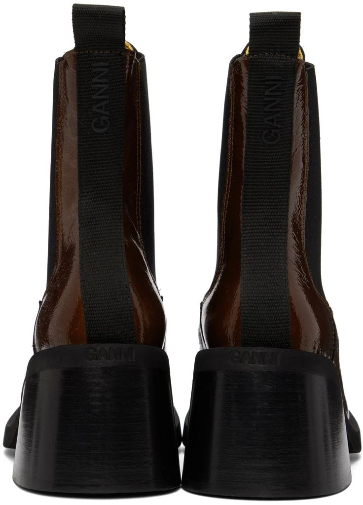 商品Ganni|Brown Heeled Chelsea Boots,价格¥3515,第2张图片详细描述