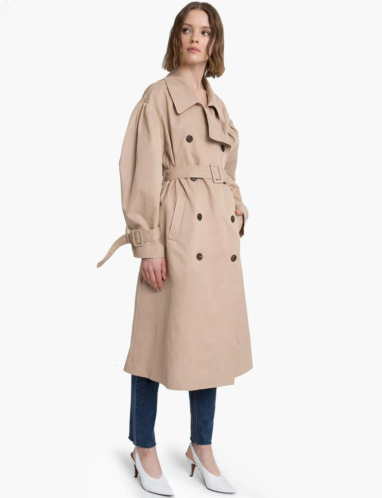 商品Pixie Market|Tan Oversize Belted Trench Coat,价格¥2099,第4张图片详细描述