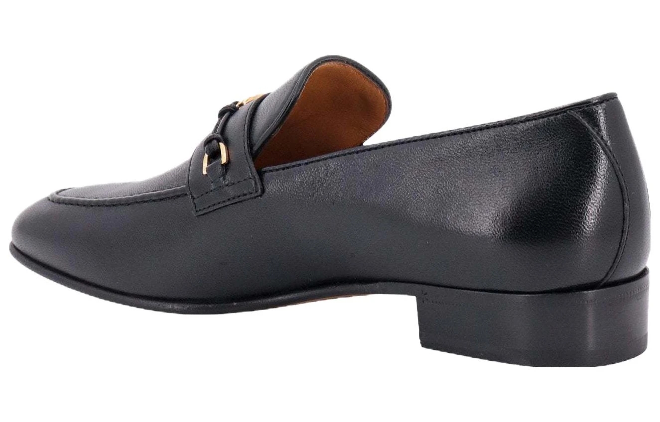 商品[国内直发] Gucci|古驰 Horsebit 皮革 时尚套穿 女士休闲鞋 女款 黑色,价格¥3823,第5张图片详细描述