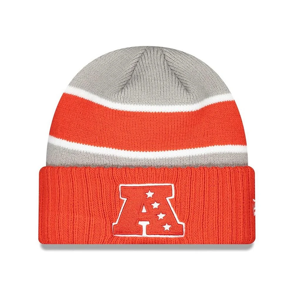 商品New Era|Men's Gray Cincinnati Bengals 2024 NFL Pro Bowl Cuffed Knit Hat,价格¥253,第2张图片详细描述