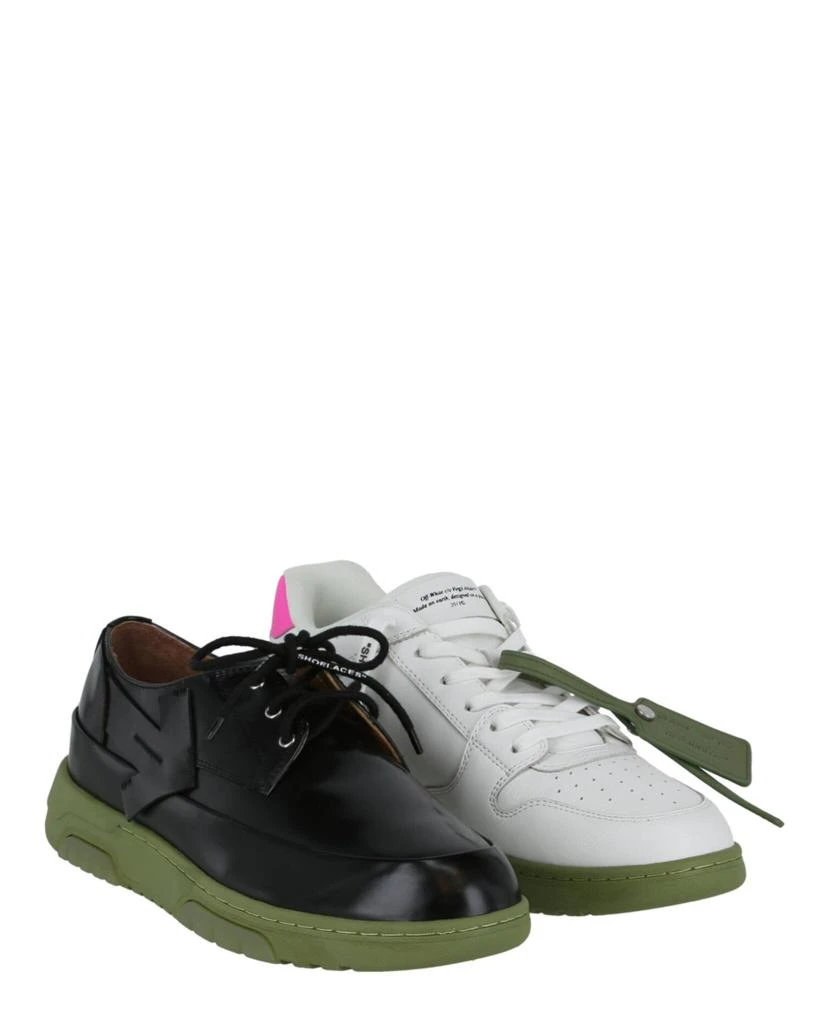 商品Off-White|Half Half Leather Sneakers,价格¥2395,第5张图片详细描述