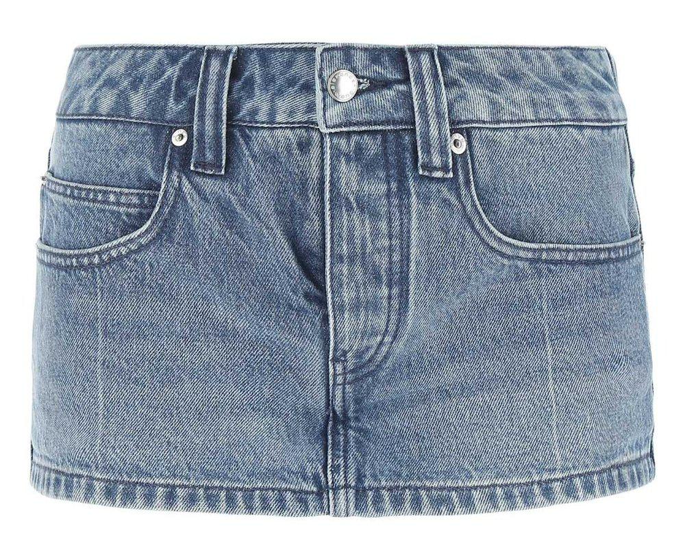 Alexander Wang Raver Mini Denim Skirt商品第1张图片规格展示