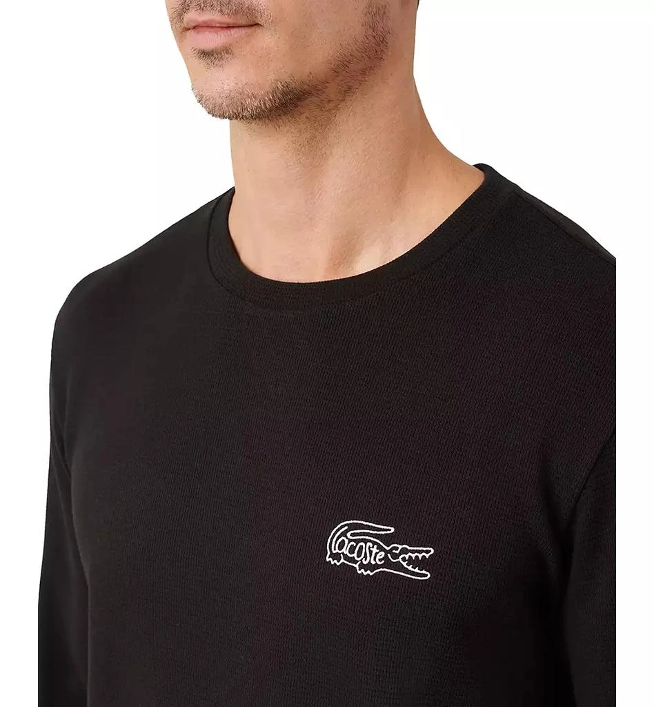 商品Lacoste|Men's Small Croc Thermal Long Sleeve T-Shirt,价格¥243,第2张图片详细描述