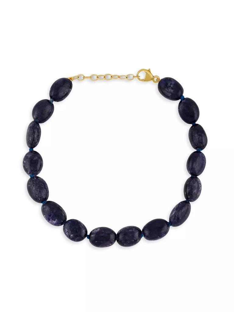 商品Jia Jia|14K Yellow Gold & Blue Sapphire Beaded Bracelet,价格¥3721,第1张图片