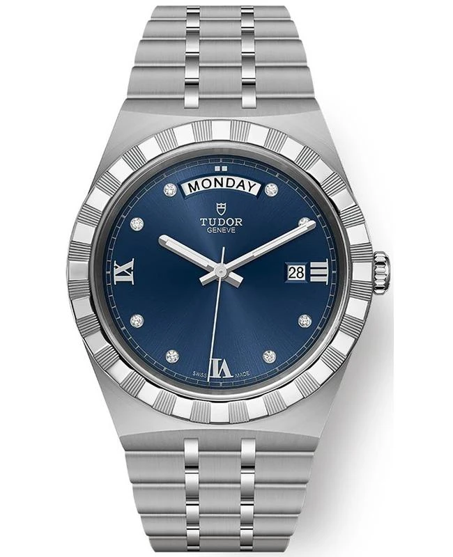 商品Tudor|Tudor Royal Blue Diamond Dial Stainless Steel Unisex Watch M28600-0006,价格¥25188,第1张图片