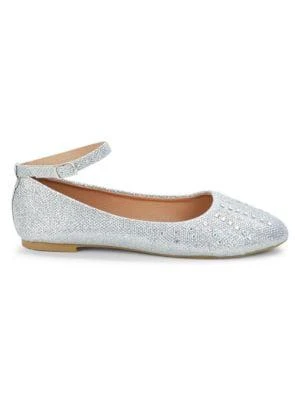 商品Badgley Mischka|Little Girl's & Girl's Embellished Flats,价格¥225,第1张图片