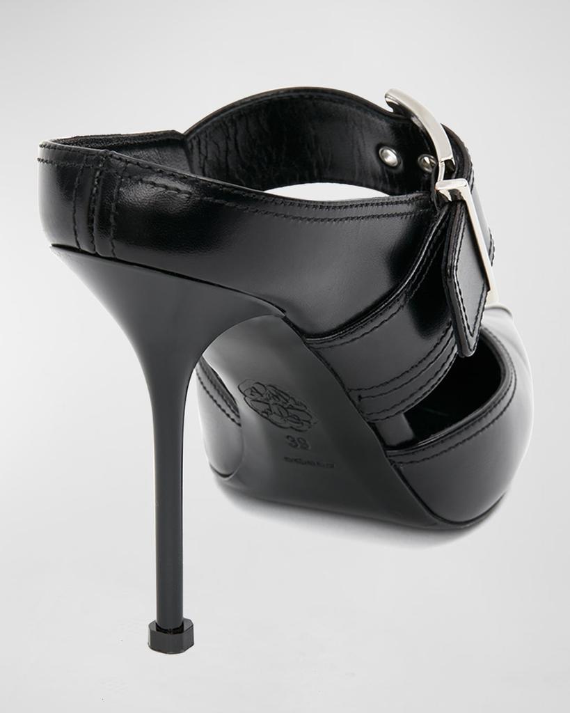 商品Alexander McQueen|Punk Buckle Stiletto Mules,价格¥7087,第5张图片详细描述