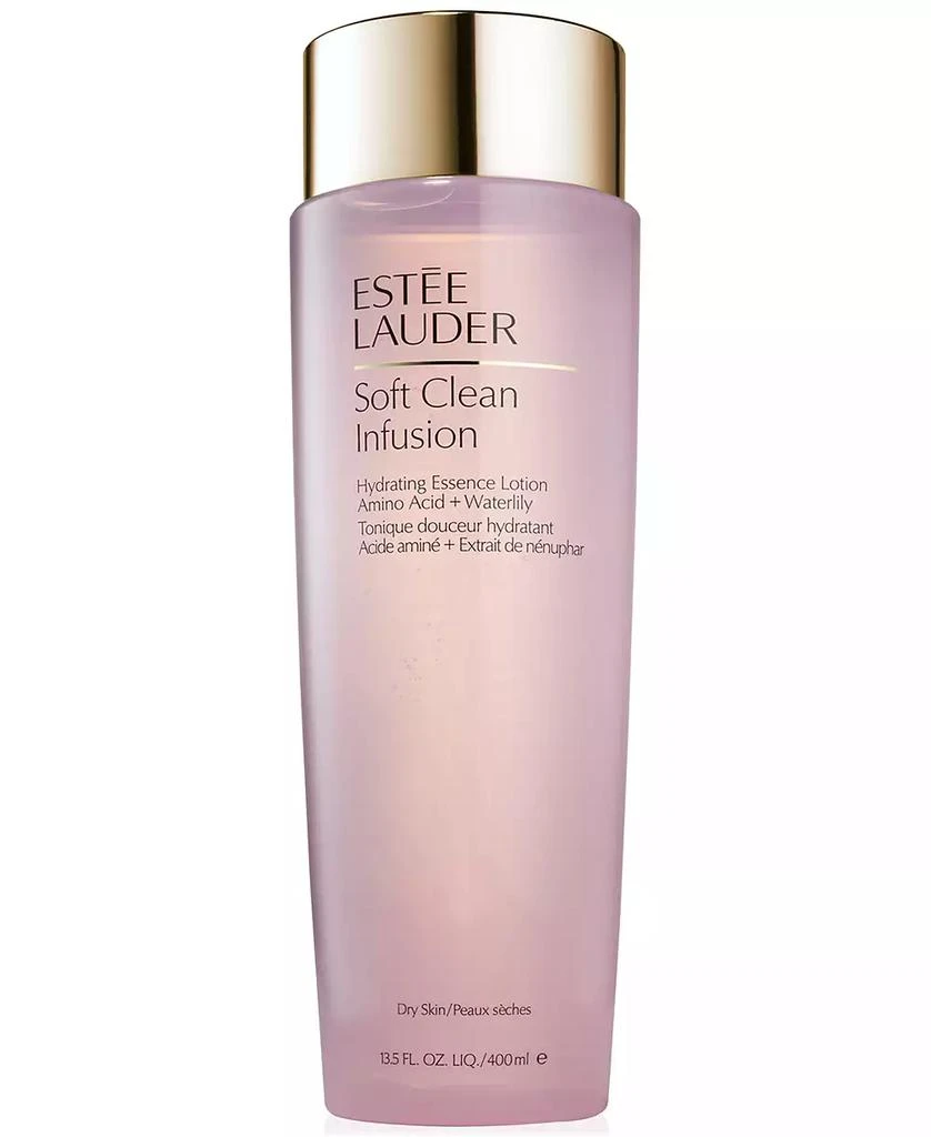 商品Estée Lauder|Soft Clean Infusion Hydrating Essence Lotion With Amino Acid & Waterlily, 13.5 oz.,价格¥353,第1张图片