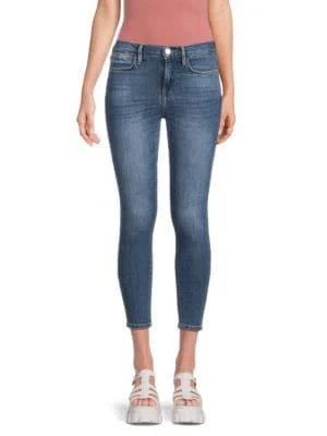 商品FRAME|High-Rise Cropped Skinny Jeans,价格¥485,第1张图片