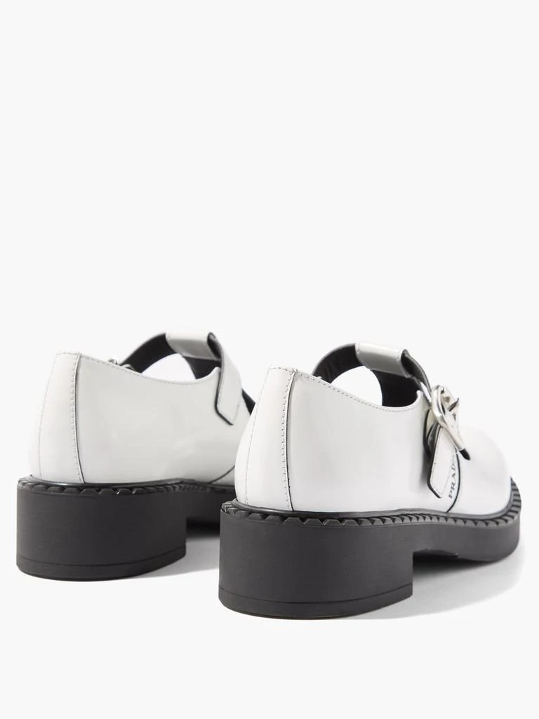 商品Prada|Logo-print leather Mary-Jane shoes,价格¥3417,第4张图片详细描述