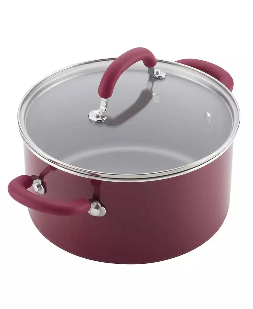 商品Rachael Ray|Create Delicious Aluminum Nonstick Cookware Set, 13 Piece,价格¥2346,第3张图片详细描述