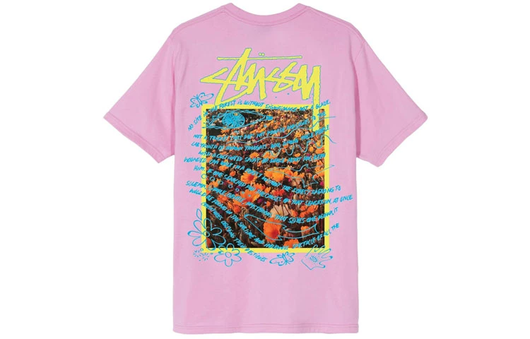 商品[国内直发] STUSSY|Super Bloom Tee 背后大Logo印花短袖美式复古T恤 男女同款,价格¥646,第10张图片详细描述
