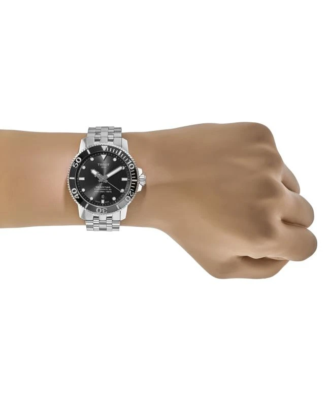商品Tissot|Tissot Seastar 1000 Black Dial Stainless Steel Men's Watch T120.407.11.051.00,价格¥4116,第4张图片详细描述