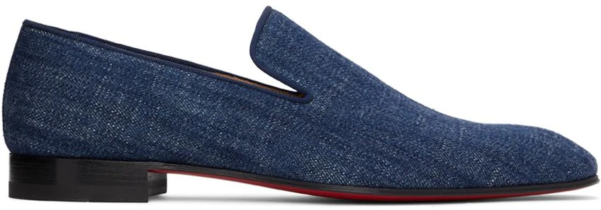 商品Christian Louboutin|Blue Denim Dandelion Loafers,价格¥6530,第1张图片