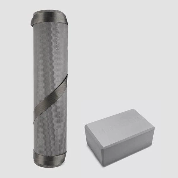 商品Myprotein|MP Yoga Mat and Block Bundle - Grey,价格¥445,第1张图片