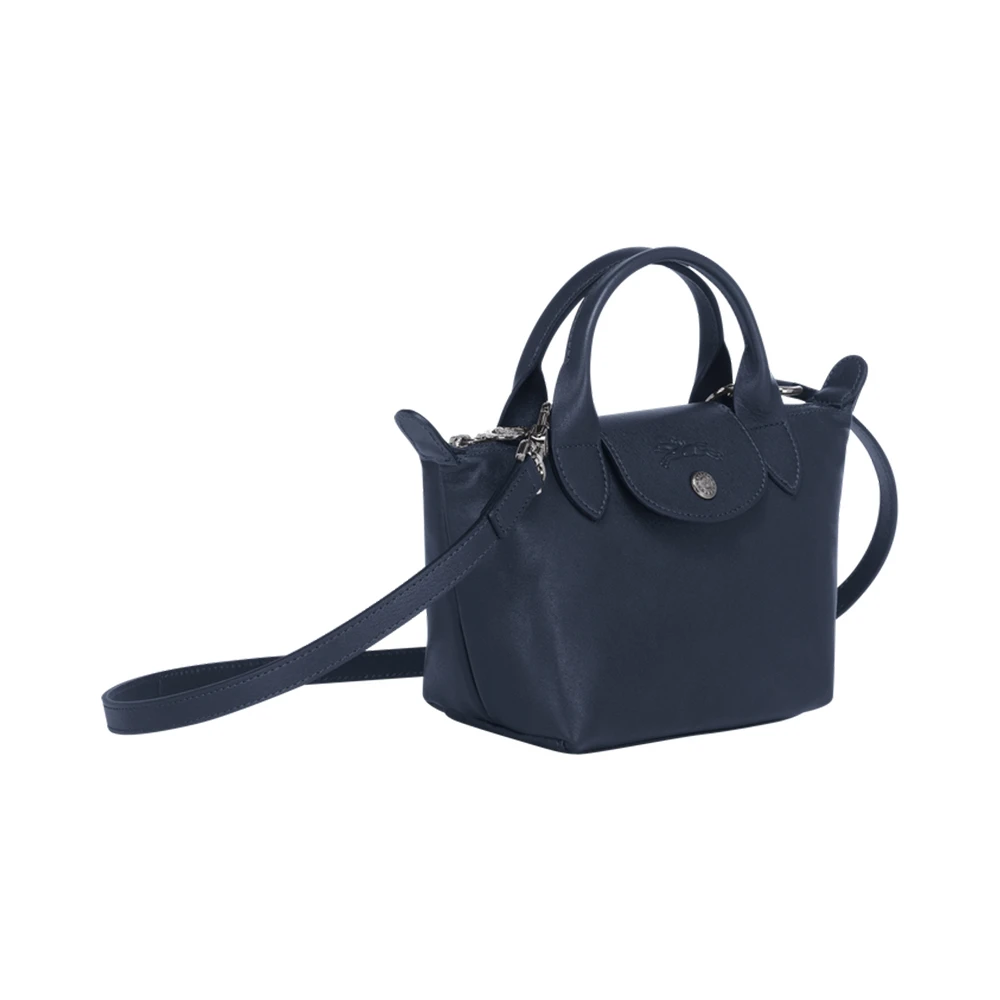LONGCHAMP 女士海军蓝羊皮mini手提斜挎包 1500757556 商品
