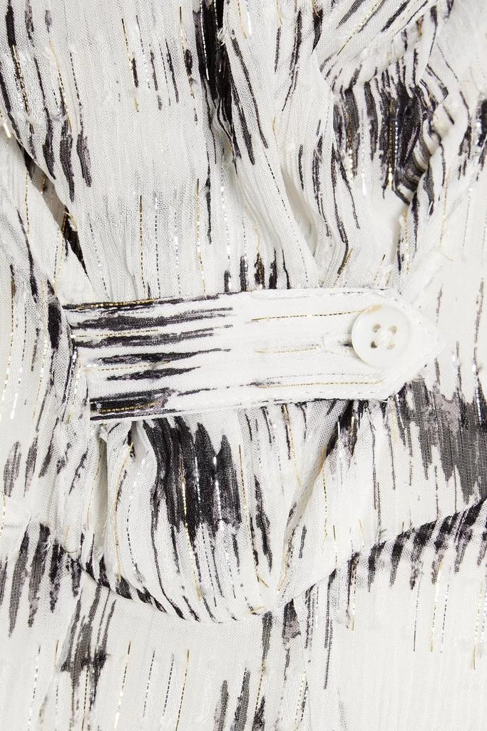 商品IRO|Jensen asymmetric printed fil coupé georgette midi dress,价格¥2651,第4张图片详细描述