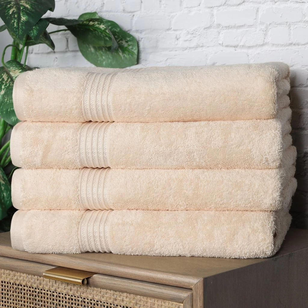 Classic Cotton Absorbent and Quick-Drying 4-Piece Bath Towel Set 商品