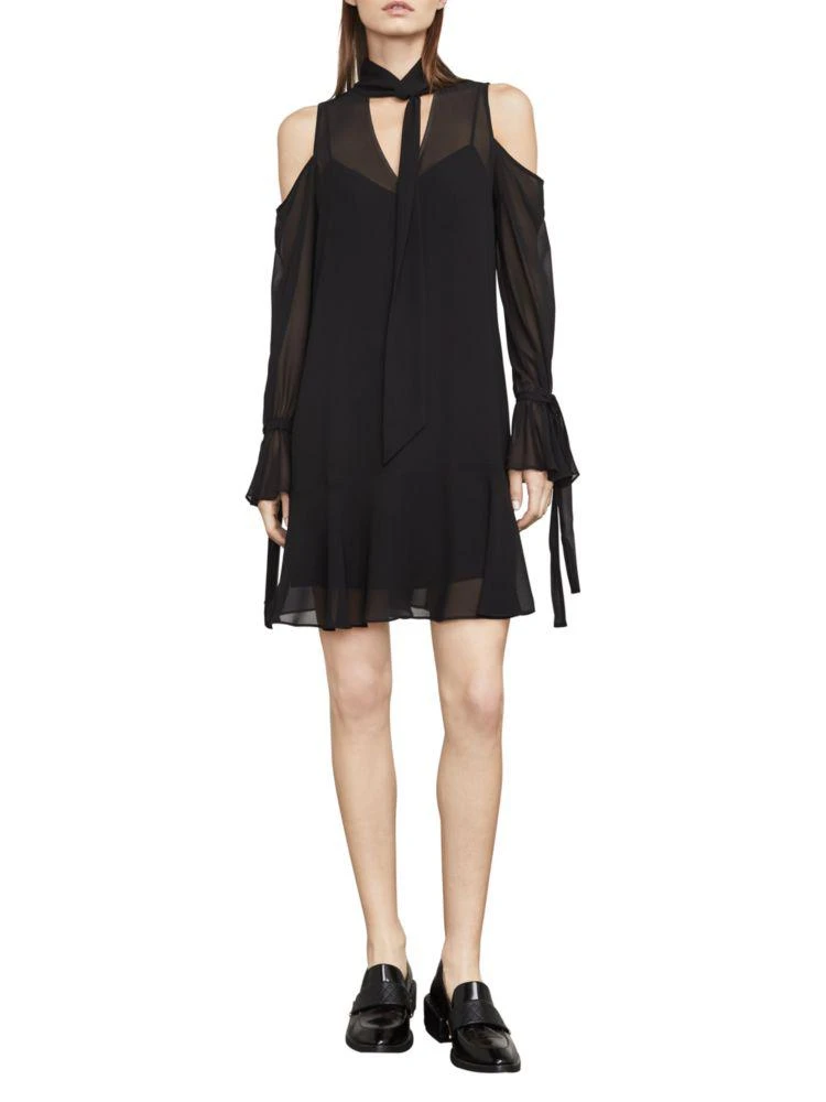 商品BCBG|Arieta Cold-Shoulder A-Line Dress,价格¥277,第1张图片