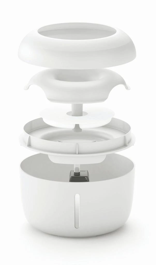 商品Pet Life|'Moda-Pure' Ultra-Quite Filtered Dog and Cat Fountain Waterer,价格¥315,第2张图片详细描述