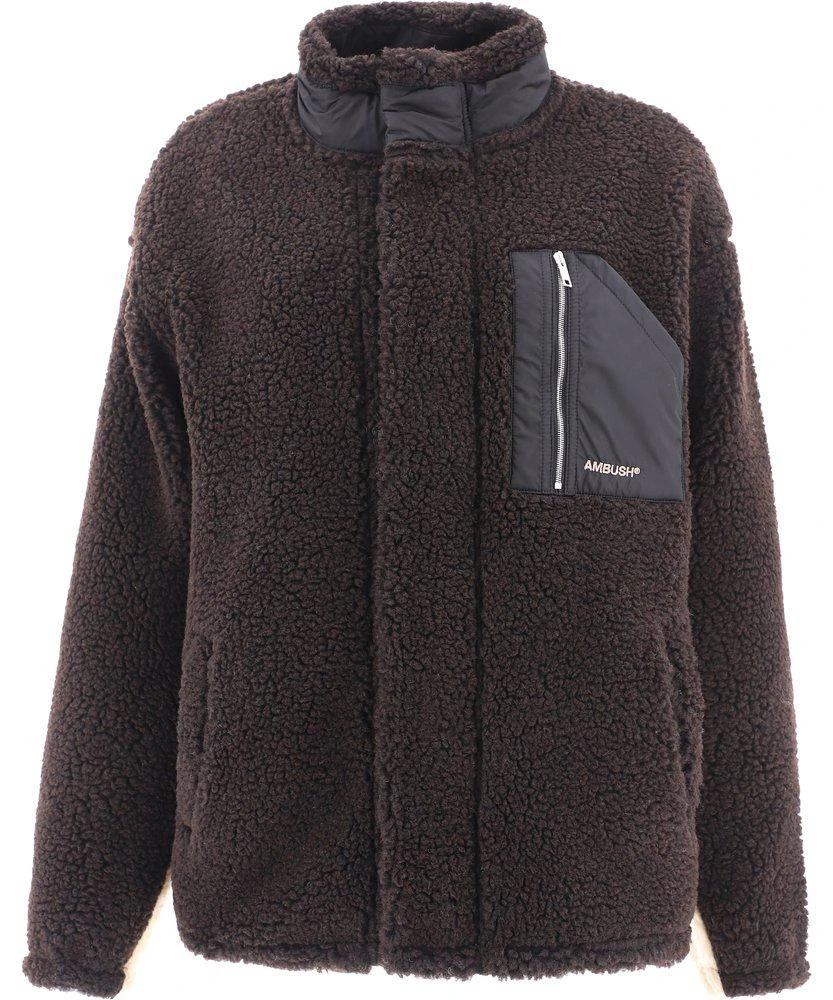 商品Ambush|Ambush Logo Print Teddy Jacket,价格¥4982,第1张图片