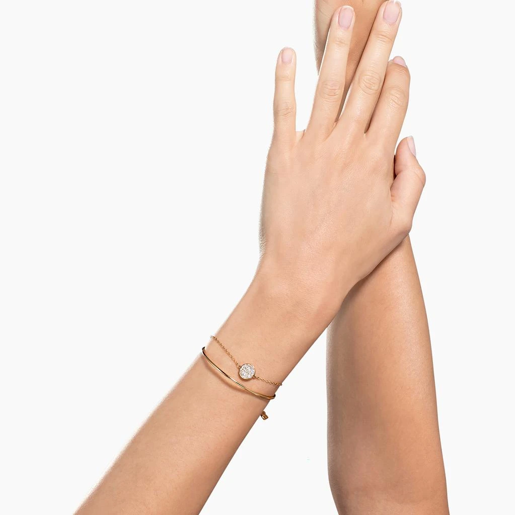 商品Swarovski|Ginger bangle white rose gold-tone plated,价格¥866,第2张图片详细描述