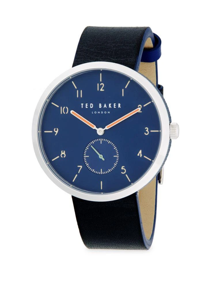 商品Ted Baker London|Chronograph Leather Strap Watch,价格¥555,第1张图片