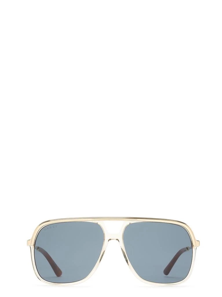 商品Gucci|Gucci GG0200S transparent brown unisex sunglasses,价格¥2245,第1张图片