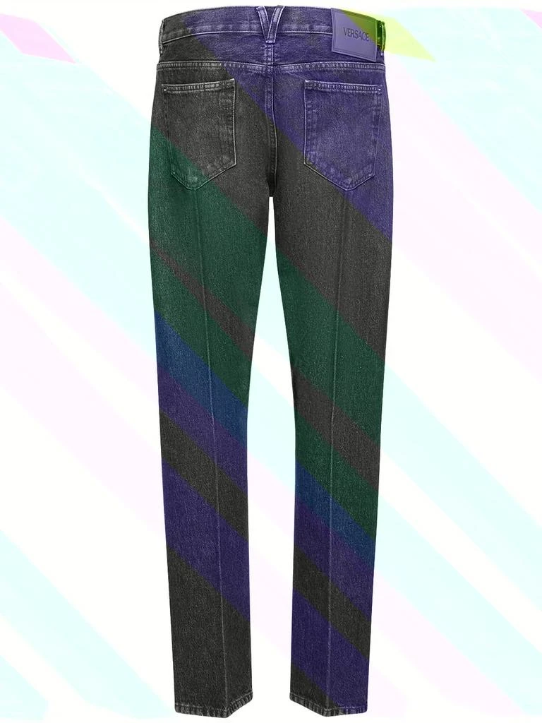 商品Versace|Stonewashed Cotton Denim Straight Pants,价格¥5867,第4张图片详细描述