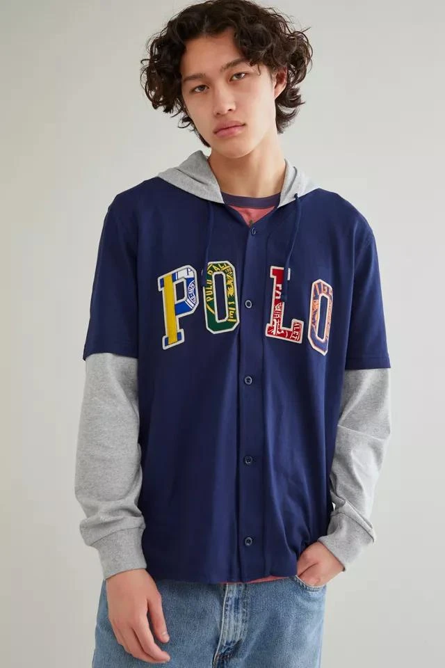 商品Ralph Lauren|拉夫劳伦男士连帽棒球卫衣,价格¥606,第2张图片详细描述