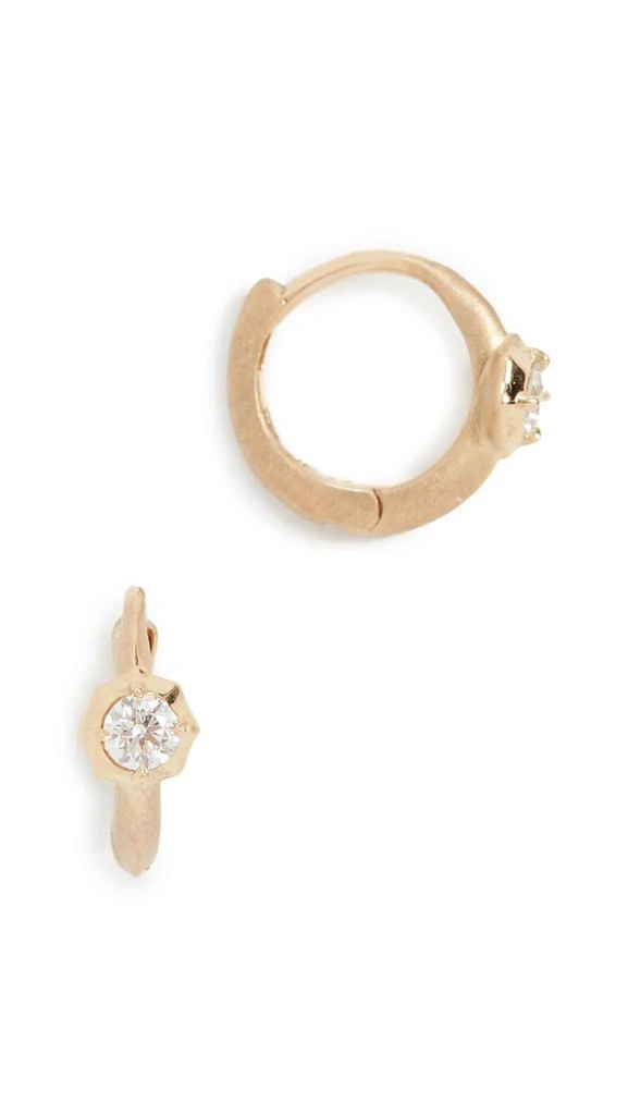 商品Jade Trau|Jade Trau 18KY 单颗宝石贴耳耳环,价格¥11240,第4张图片详细描述