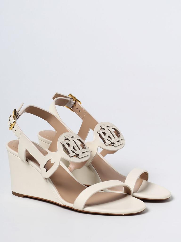 Lauren Ralph Lauren wedge sandal in leather商品第2张图片规格展示