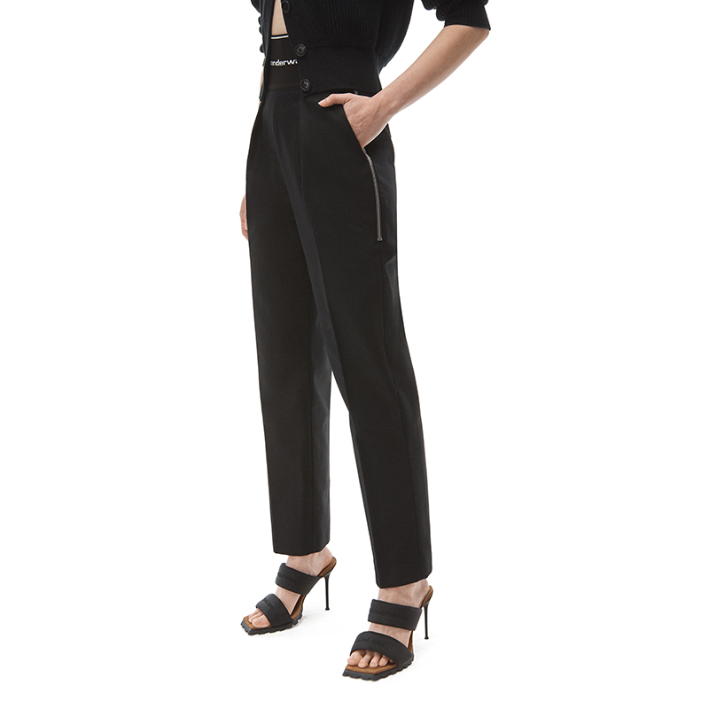 ALEXANDER WANG 黑色女士运动裤 1WC2214345-001商品第4张图片规格展示