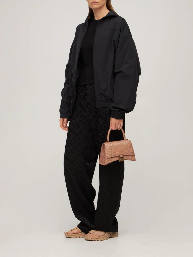 商品Balenciaga|Hourglass Croc Embossed Leather Bag,价格¥23199,第1张图片详细描述