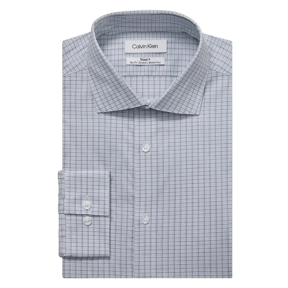 商品Calvin Klein|Men's Steel Slim Fit Stretch Wrinkle Free Dress Shirt,价格¥593,第1张图片