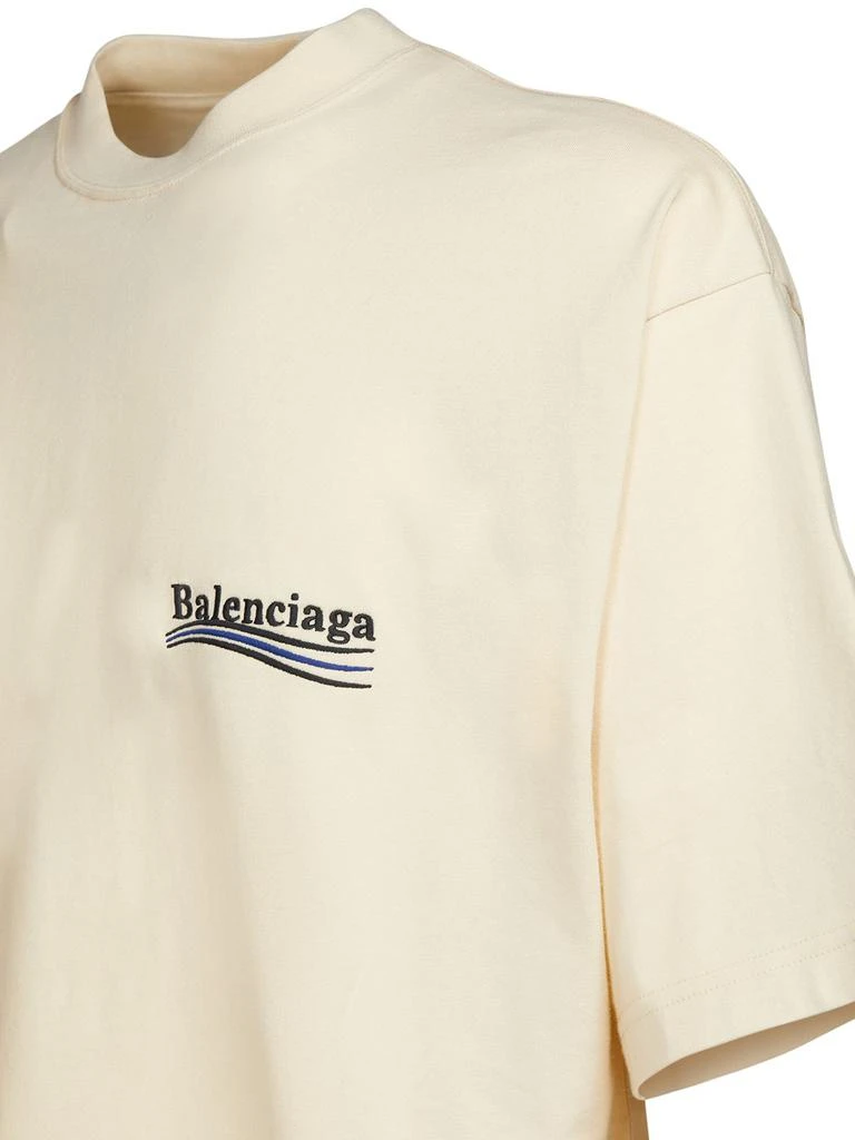 商品Balenciaga|Logo Embroidery Cotton T-shirt,价格¥5161,第3张图片详细描述