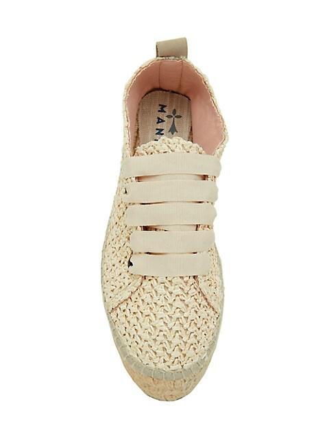 商品MANEBÍ|Yucatan Raffia Espadrille Sneakers,价格¥1067,第7张图片详细描述