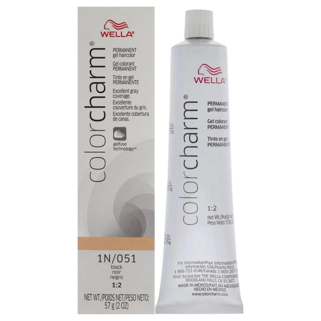 商品Wella|Color Charm Permanent Gel - 1N 051 Black by  for Unisex - 2 oz Hair Color,价格¥131,第1张图片