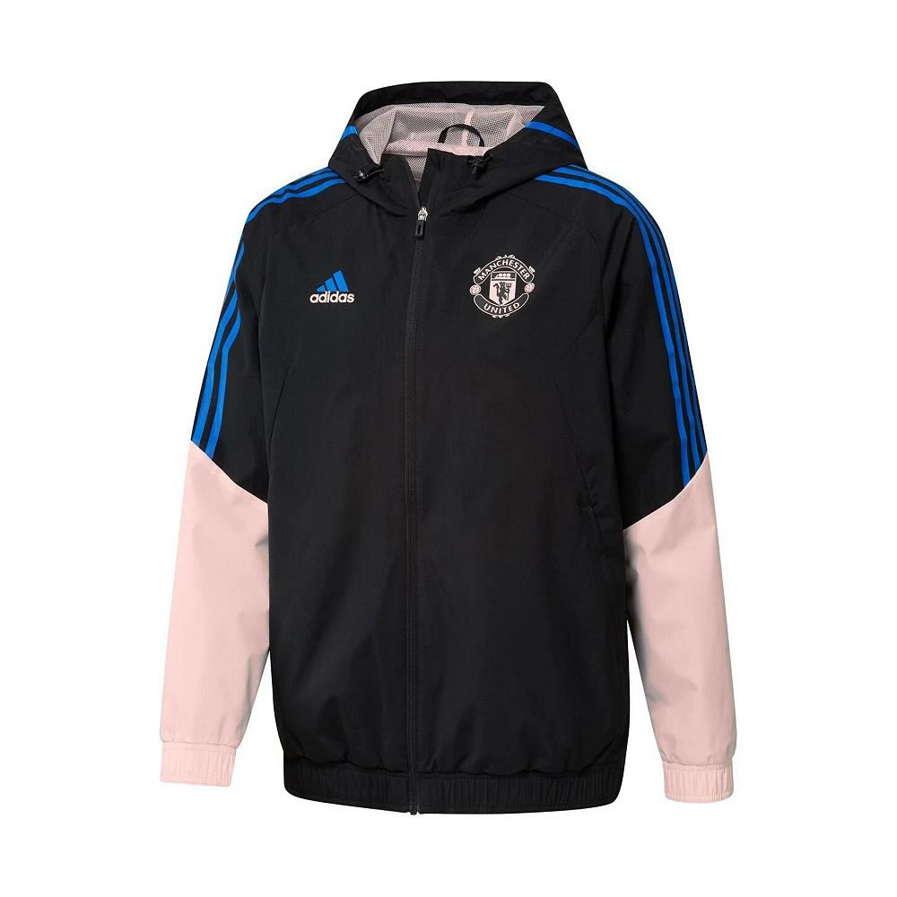 商品Adidas|Men's Black Manchester United Training All-Weather Raglan Full-Zip Hoodie Jacket,价格¥512,第3张图片详细描述