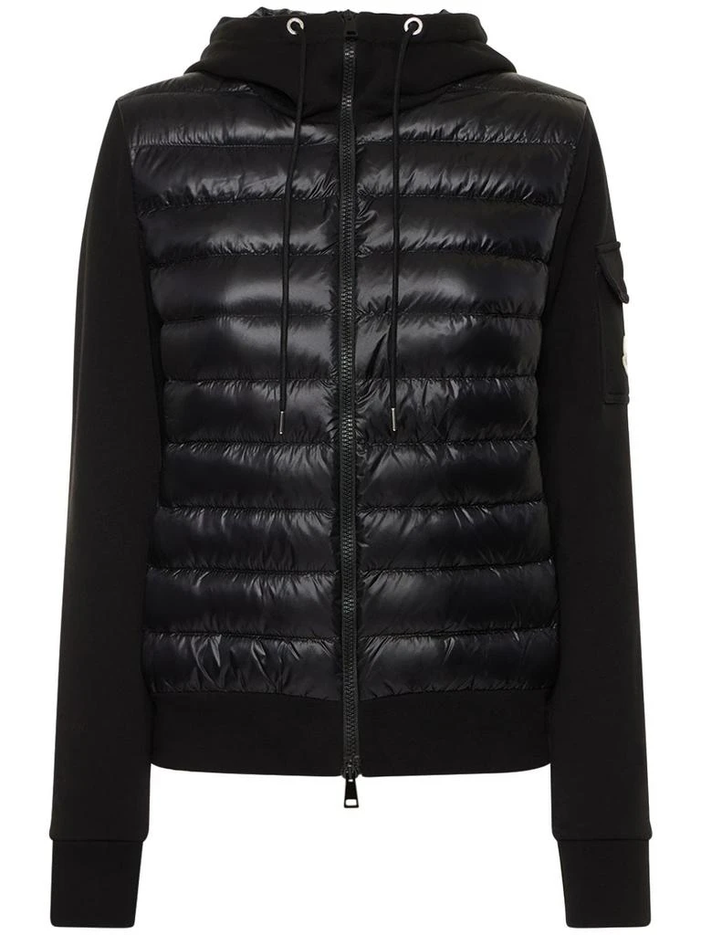 商品Moncler|Cotton & Nylon Zip Down Cardigan Jacket,价格¥8471,第1张图片